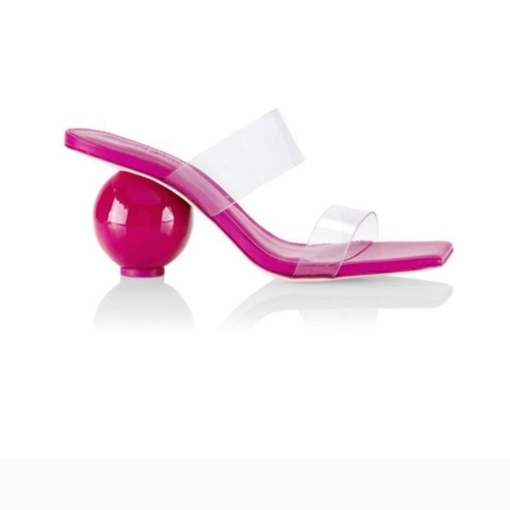 Cult Gaia Nu Round Heel Square Toe Sandals